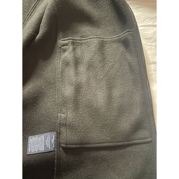 Tommy Hilfiger Black Fleece Zip Up Hooded Jacket Women’s Medium Long Coat - Picture 8 of 14